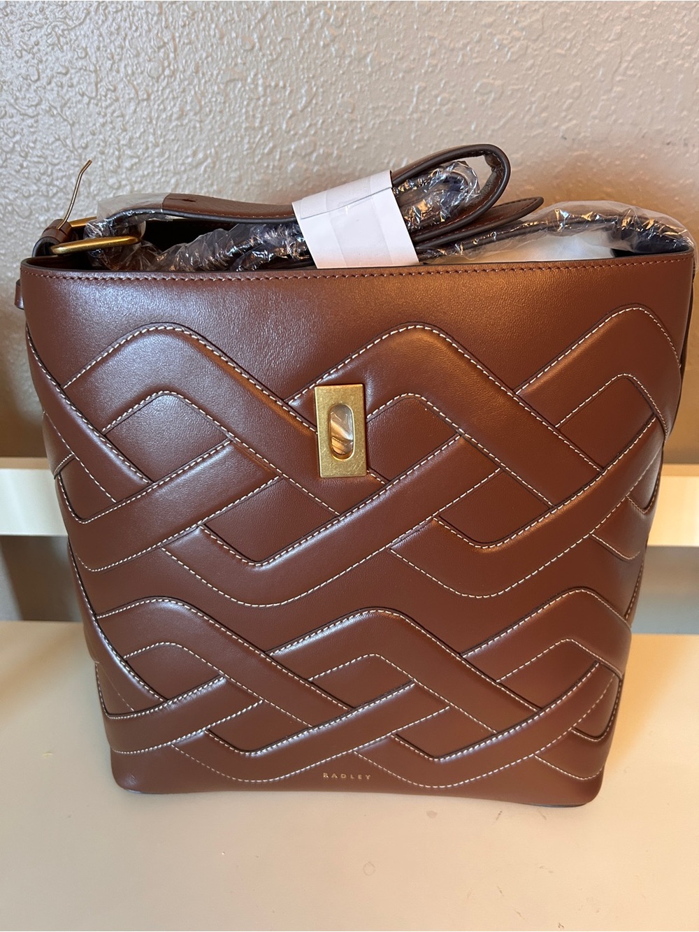 Radley Threadneedle Street -               Cable Large Open Top Shoulder Bag NWT - Picture 2 of 13